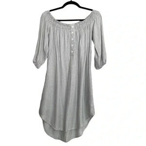 Mimi Chica Off Shoulder Dress Lightweight Striped M